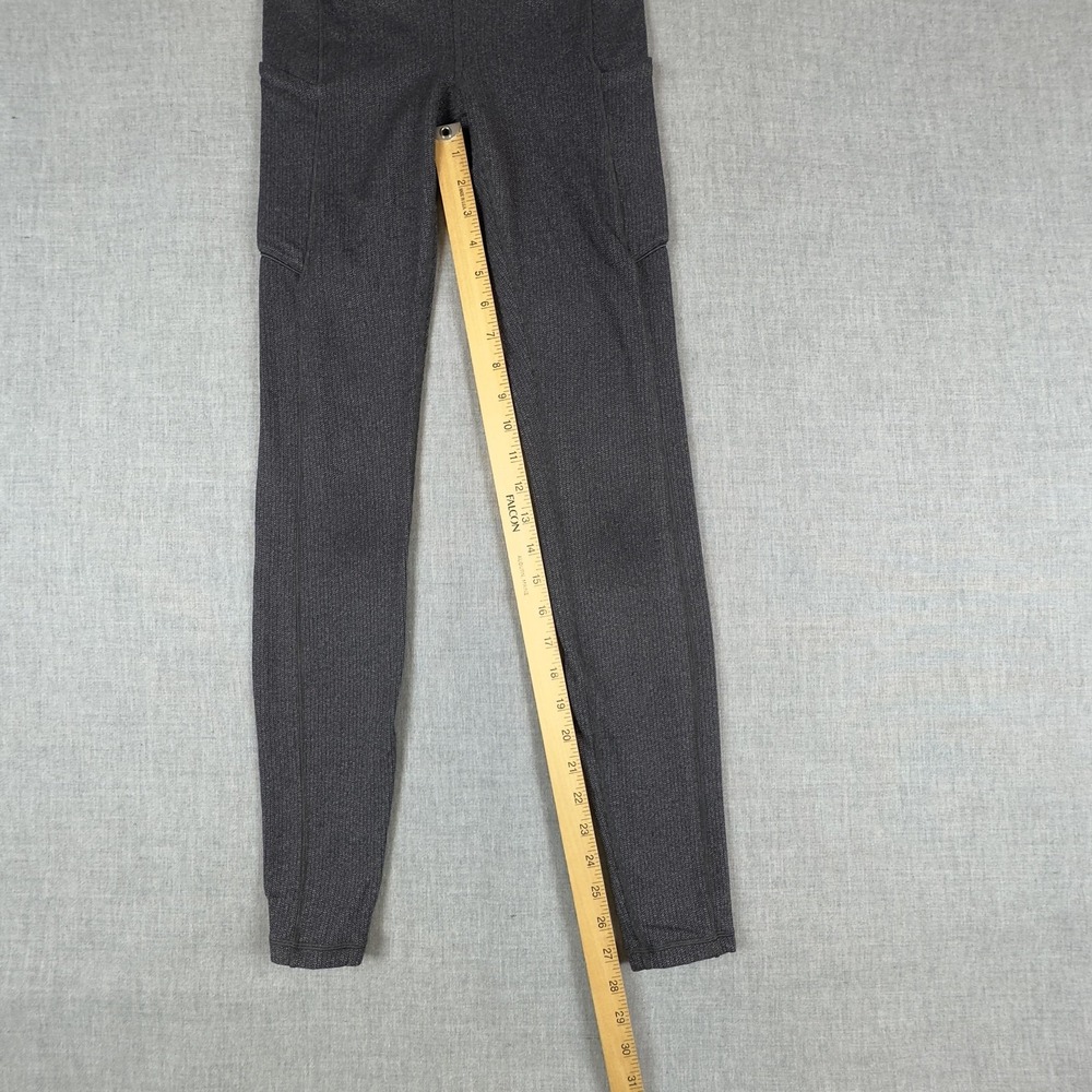 Lululemon Pants Womens 4 Gray Textured High Rise Pocket Yoga Leggings Athletic - Picture 9 of 12